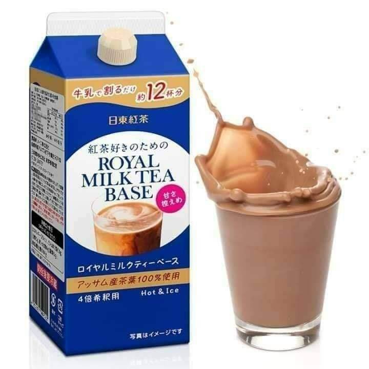 หัวเชื้อชานมญี่ปุ่น Nitto Royal Milk Tea Base ขนาดบรรจุ 480ml ผลิตจากใบชาดำอัสสัม 100%