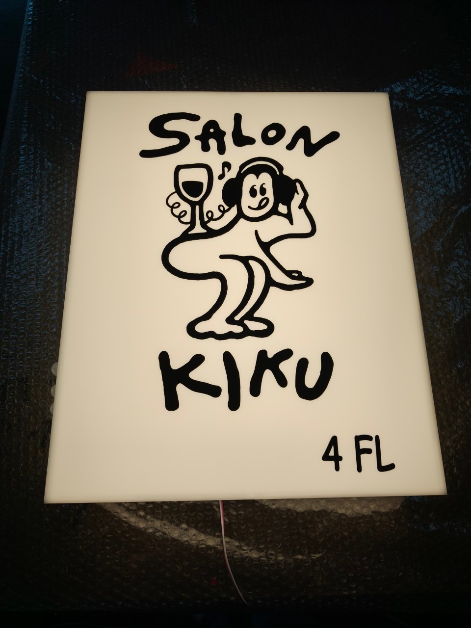 กล่องไฟอะคริลิค ไฟออกรอบตัว ขนาด 40x50 cm