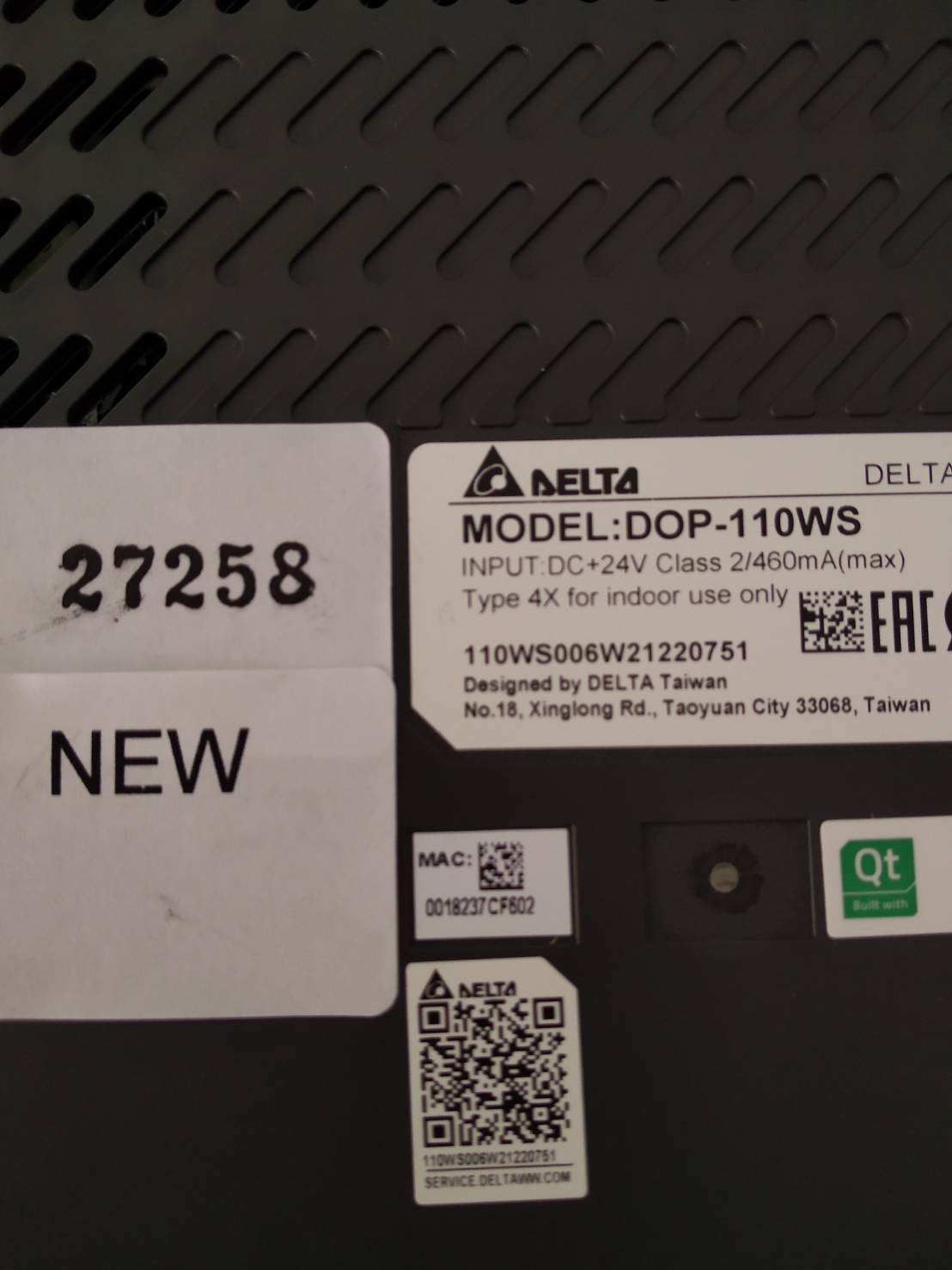 LCD TOUCH SCREEN " DELTA " MODEL : DOP-110WS