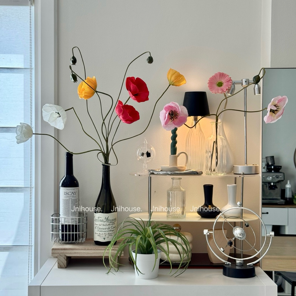 [พร้อมส่ง] Jnihouse : ดอกป๊อปปี้ใหญ่ ดอกไม้ประดิษฐ์ Poppy Flower