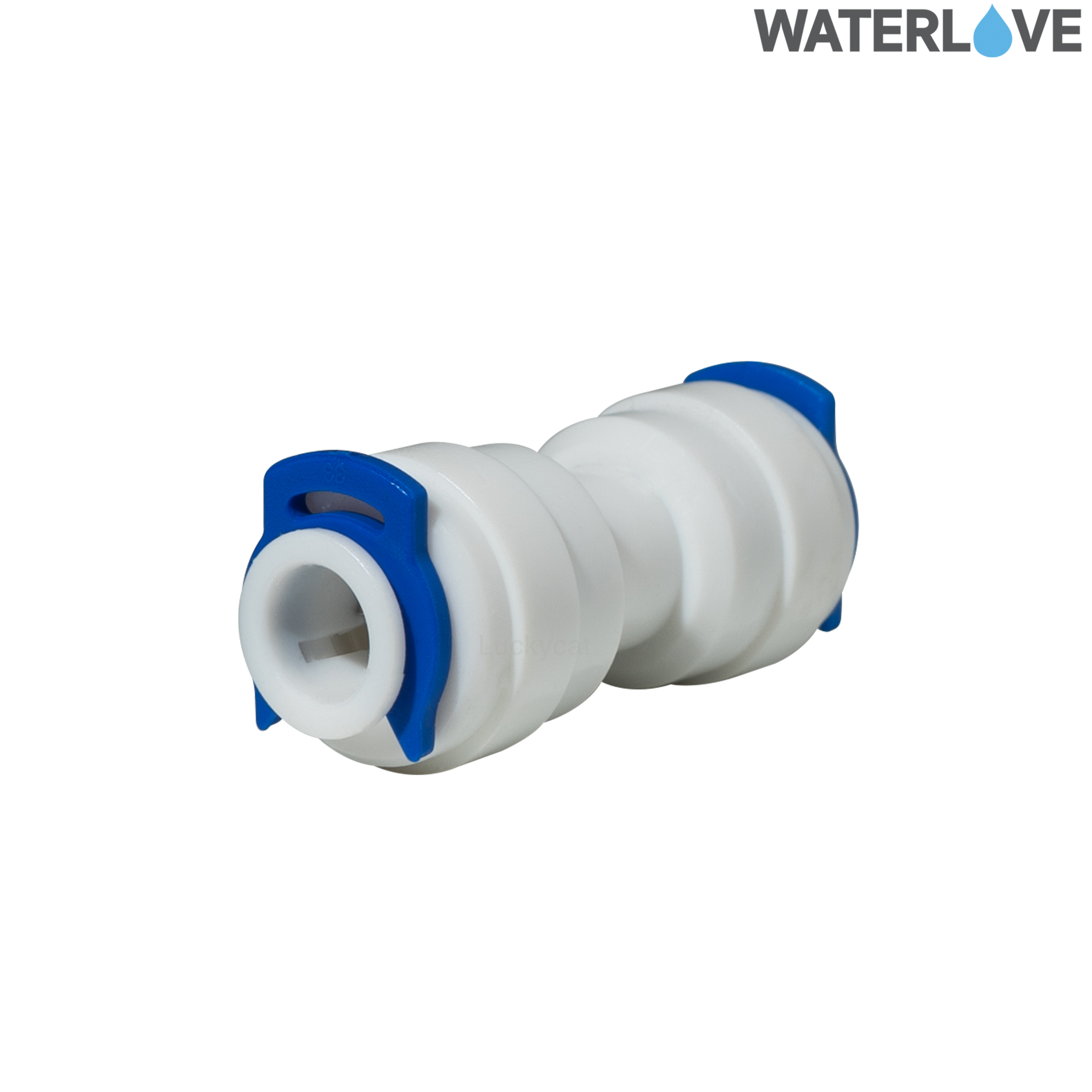 ข้อต่อตรง ขนาด 2 หุน 1/4'' มีคลิปล็อค สำหรับสายน้ำ PE สายเครื่องกรองน้ำ