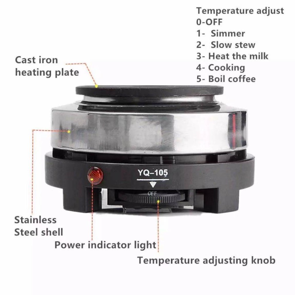 เตาไฟฟ้า ปรับระดับความร้อนได้ 5 ระดับ ร้อนเร็ว ใช้งานสะดวก