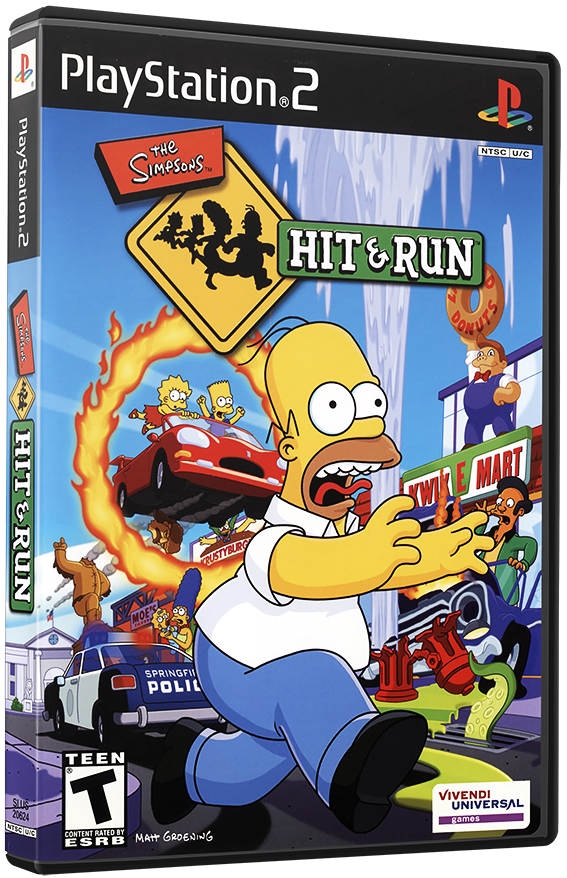 แผ่นเกมส์ PS2 : Simpsons, The - Hit & Run