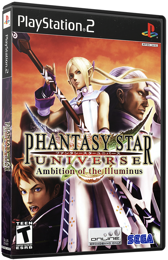 แผ่นเกมส์ PS2 : Phantasy Star Universe - Ambition of the Illuminus