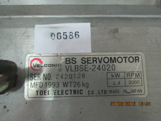 SERVO MOTOR " VELCONIC " MODEL : VLBSE-24020