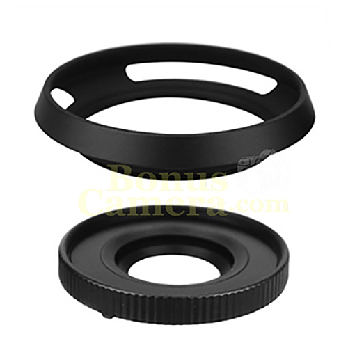 Z-O14-42II ฮู้ดสีดำและฝาปิดเลนส์อัตโนมัติ Olympus M.Zuiko ED 14-42mm F3.5-5.6 EZ Lens Hood+Auto Cap