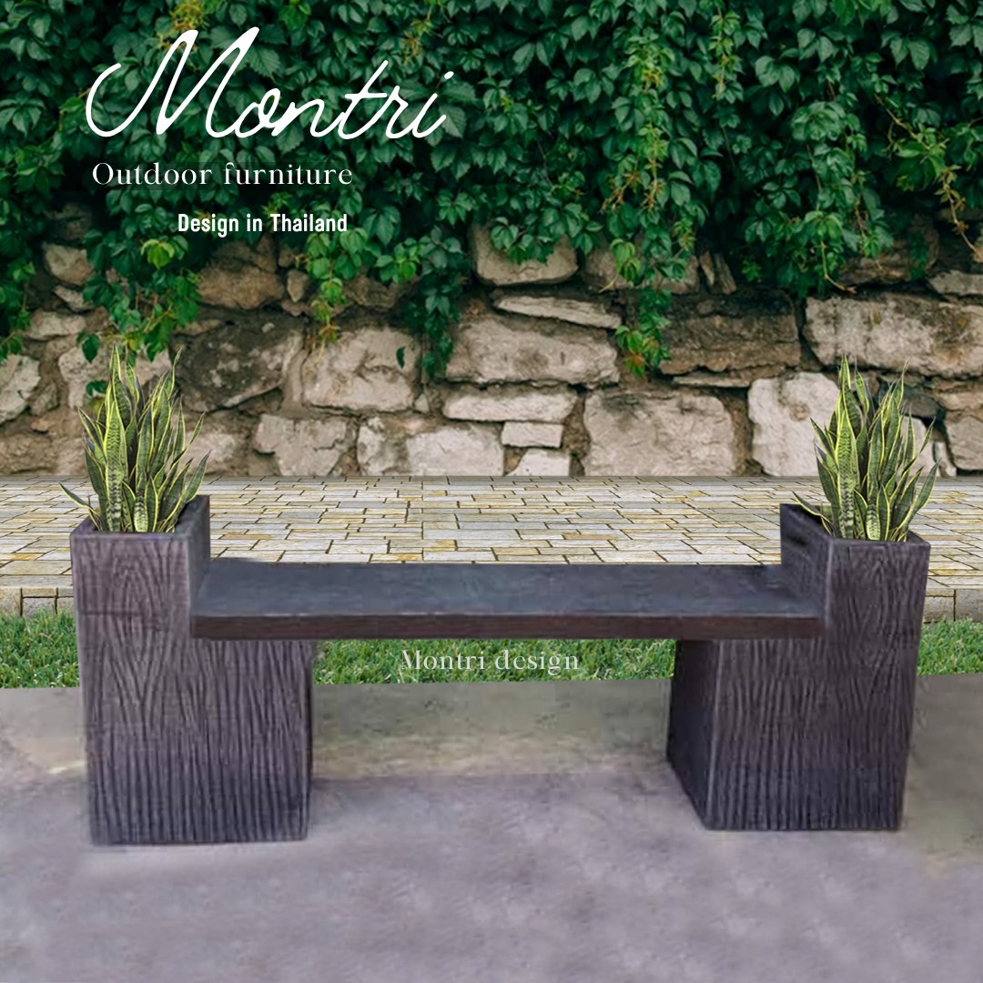 เก้าอี้สนาม ม้านั่งสนาม เก้าอี้สนามปูนปั้น ม้านั่งสนามกลางแจ้ง ม้านั่งสนามลายไม้