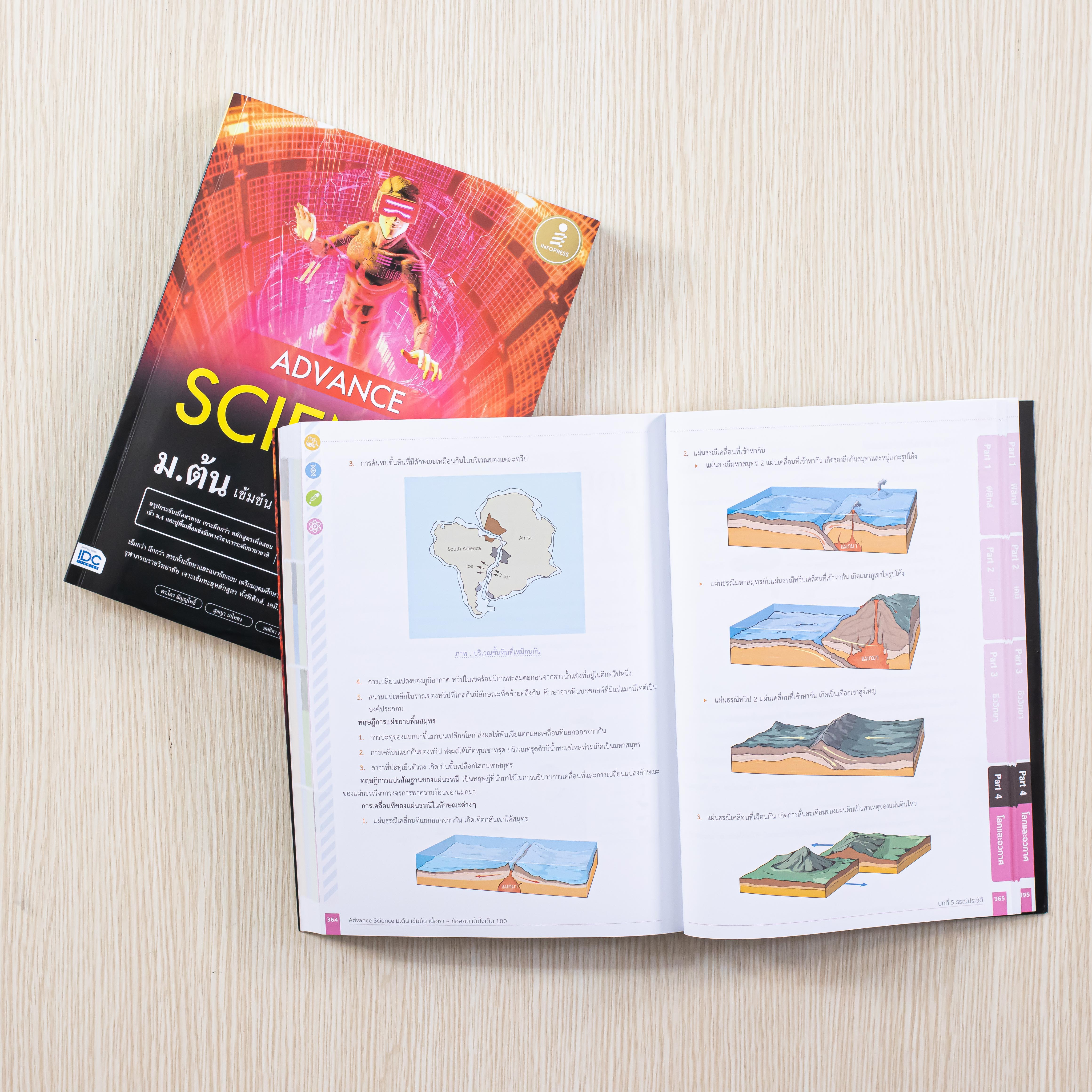 Infopress (อินโฟเพรส) เซต หนังสือ Advance Maths + Science ม.ต้น - (74947,73186)