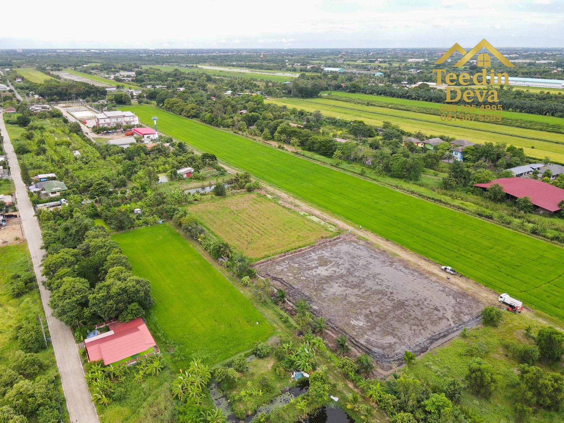 ที่ดินปทุมธานี แปลงสวย ทำเลดี คลอง 8 ขนาด 1 ไร่ อ.หนองเสือ จ.ปทุมธานี