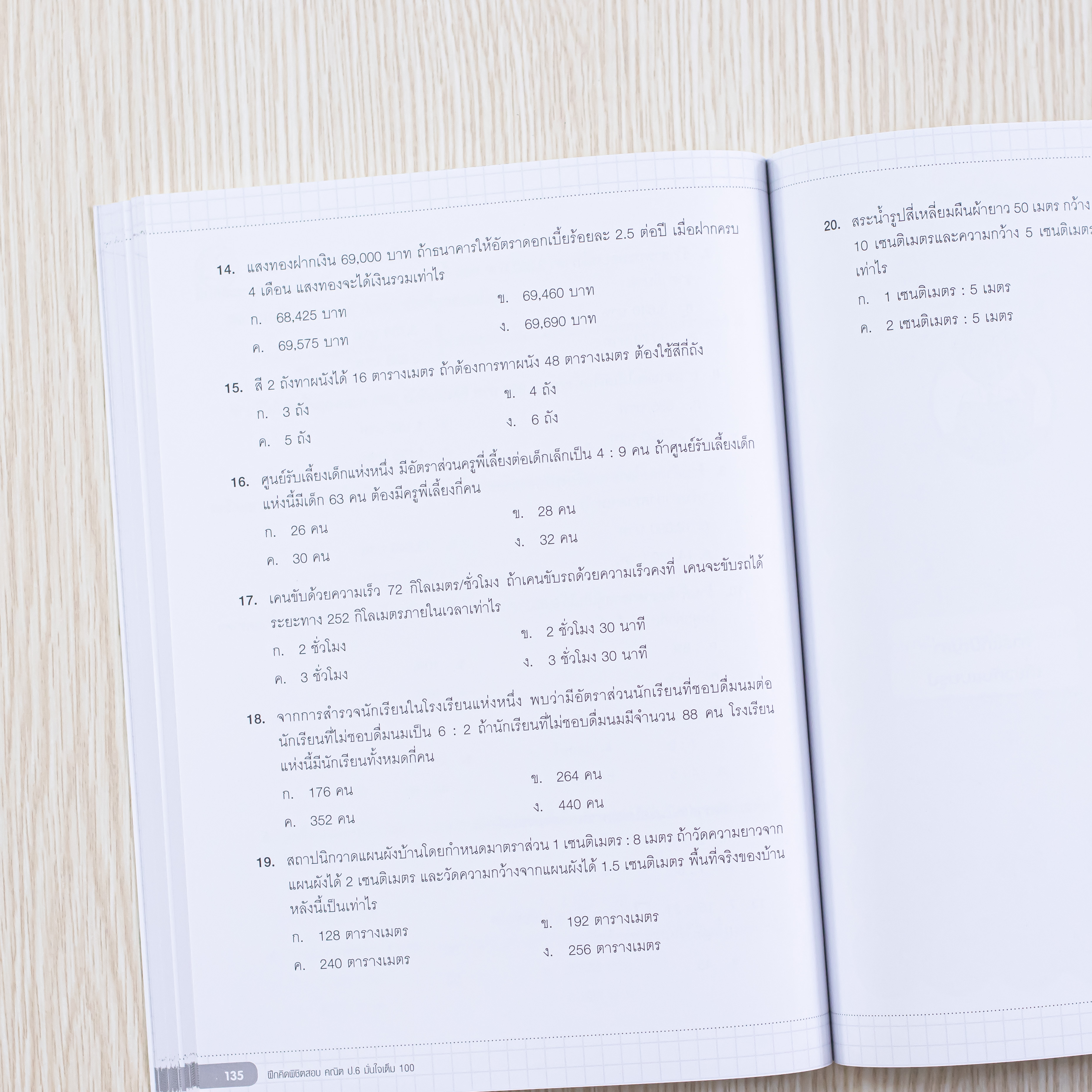 Infopress (อินโฟเพรส) หนังสือ ฝึกคิดพิชิตสอบ คณิต ป.6 มั่นใจเต็ม 100 - 09436
