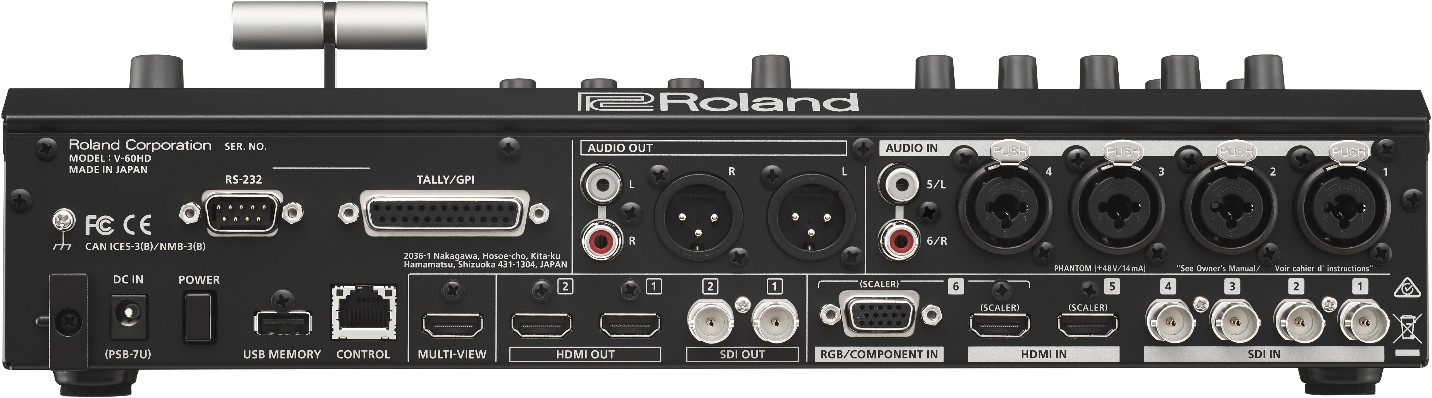 V-60HD Roland Video Switcher, 4 x SDI, 2 x HDMI Input