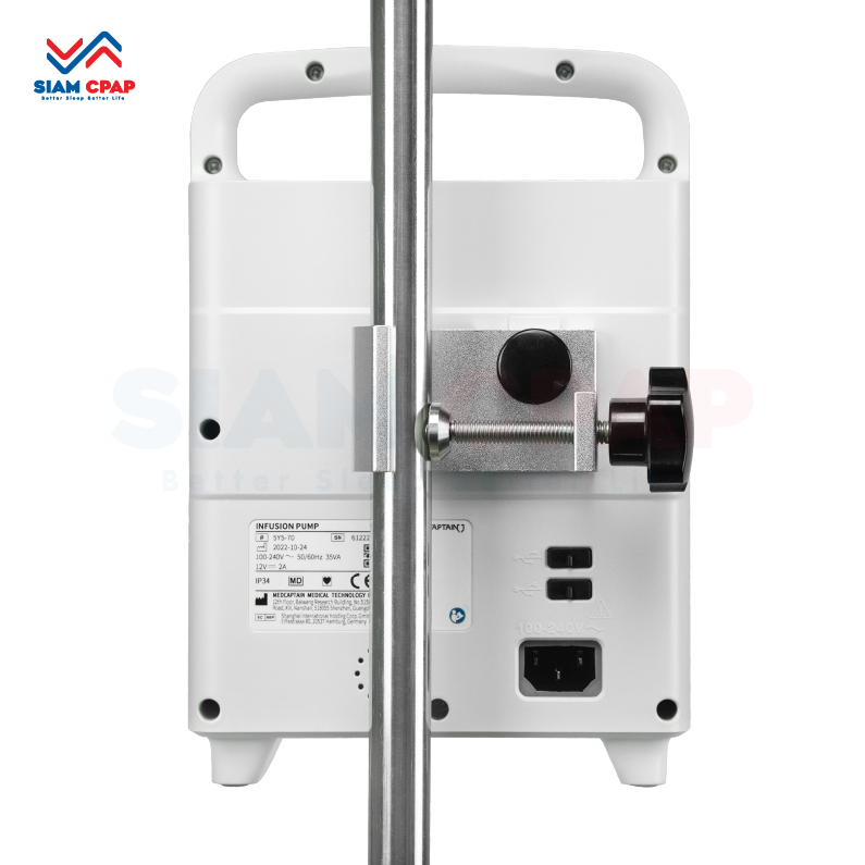 เครื่องควบคุมการให้สารละลายทางหลอดเลือดดำ Infusion pump Medcaptain รุ่น SYS-70 รับประกันศูนย์ไทย 1 ปี