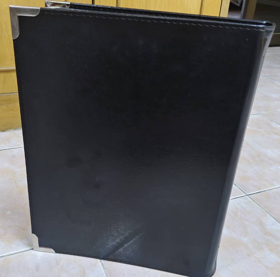 แฟ้มปกหนังเอนกประสงค์ ซองพลาสติก 10ซอง ใส่งาน20 หน้า แฟ้มใส่เมนูอาหาร ขนาดA4