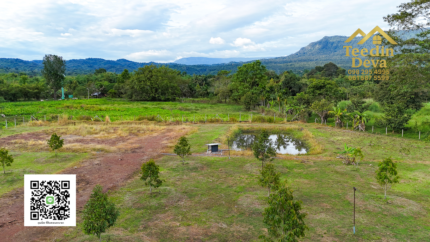 💭 ตื่นเช้าลมเย็น เห็นเขาใหญ่ตรงหน้า... ที่ดินสวนผลไม้ 2 ไร่ 3 งาน ต.นาหินลาด อ.ปากพลี จ.นครนายก