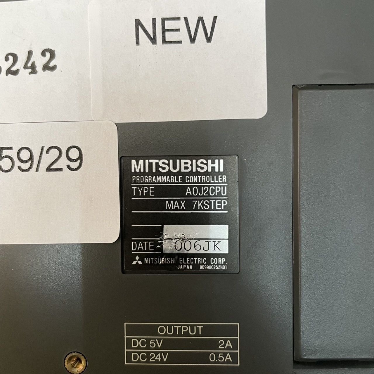 PLC " MITSUBISHI " MODEL : A0J2CPU