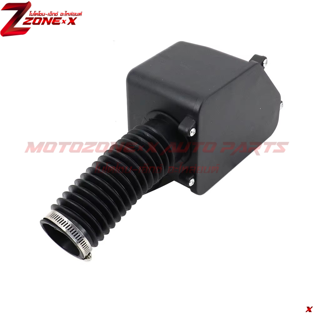 กรองอากาศ Air Filter Box Intake Cleaner+Fixed hoop GY6 125cc 150cc ATV Go Kart Moped Scooter BUGGY 4Wheel Universal Motorcycle MOTOZONE-X(โมโตโซน-เอ็กซ์) อะไหล่ Part