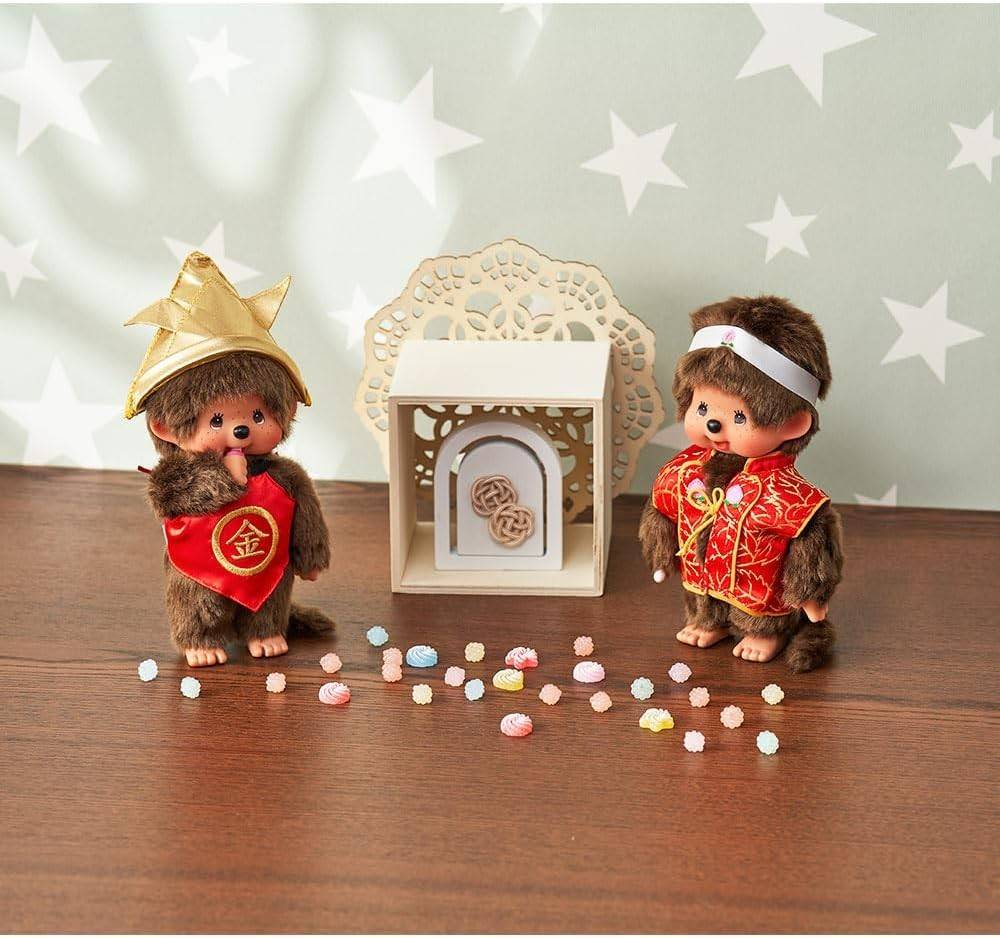 Monchhichi limited ธีม Kintaro / Momotaro นิทานดังจากญี่ปุ่น ไซส์ S (สูง 20 cm.)
