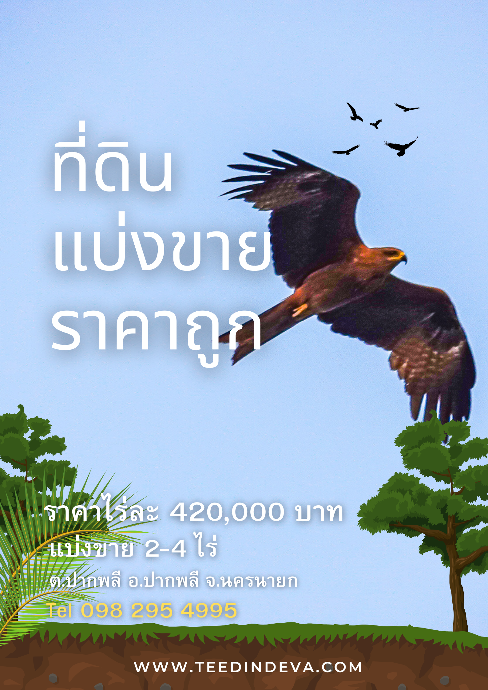 🌿 ที่ดินสวยๆ ขนาด 2 ไร่ พร้อมน้ำไฟ ดินดี น้ำดี อากาศดี มีเพื่อนบ้าน ณ ต.ปากพลี อ.ปากพลี จ.นครนายก