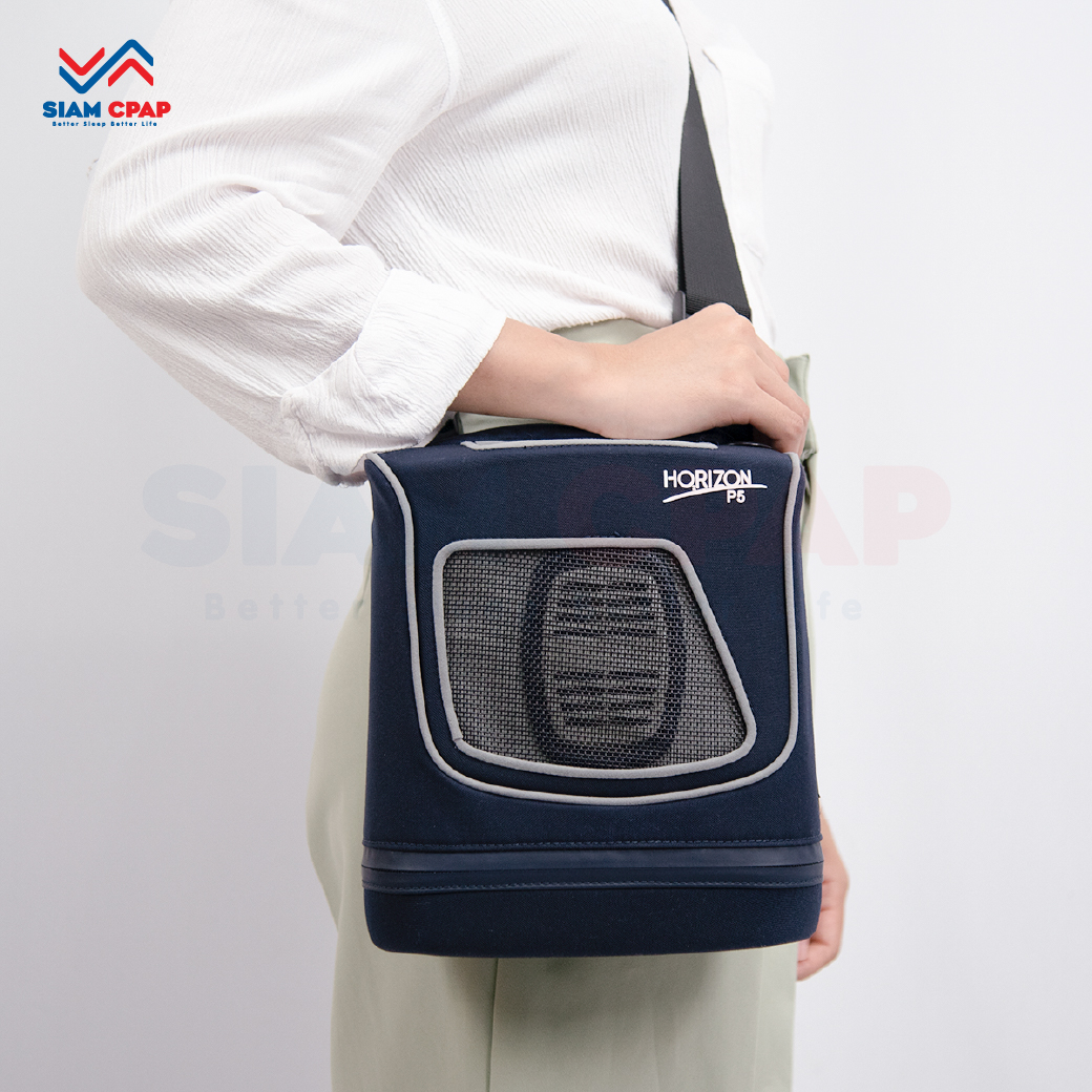 แบตเตอรี่ 3 ก้อน เครื่องผลิตออกซิเจนพกพา Horizon P5 Made in France ประกันศูนย์ไทย 3 ปี [รุ่นใหม่เสียงเงียบ]
