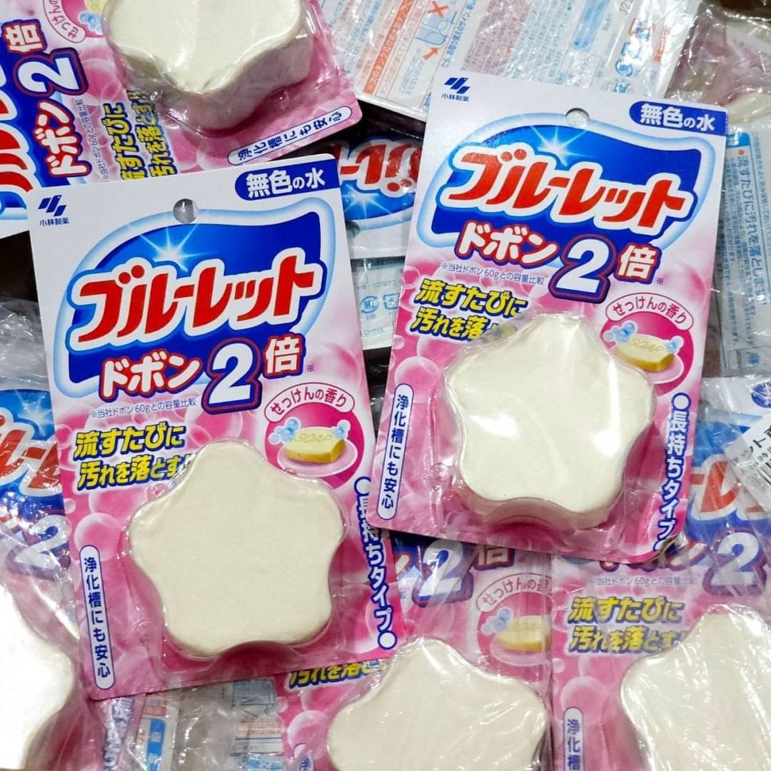 Kobayashi ก้อนดับกลิ่นและช่วยขจัดคราบชักโครก กลิ่น soap scent แพ็ค 1 ก้อน 120g