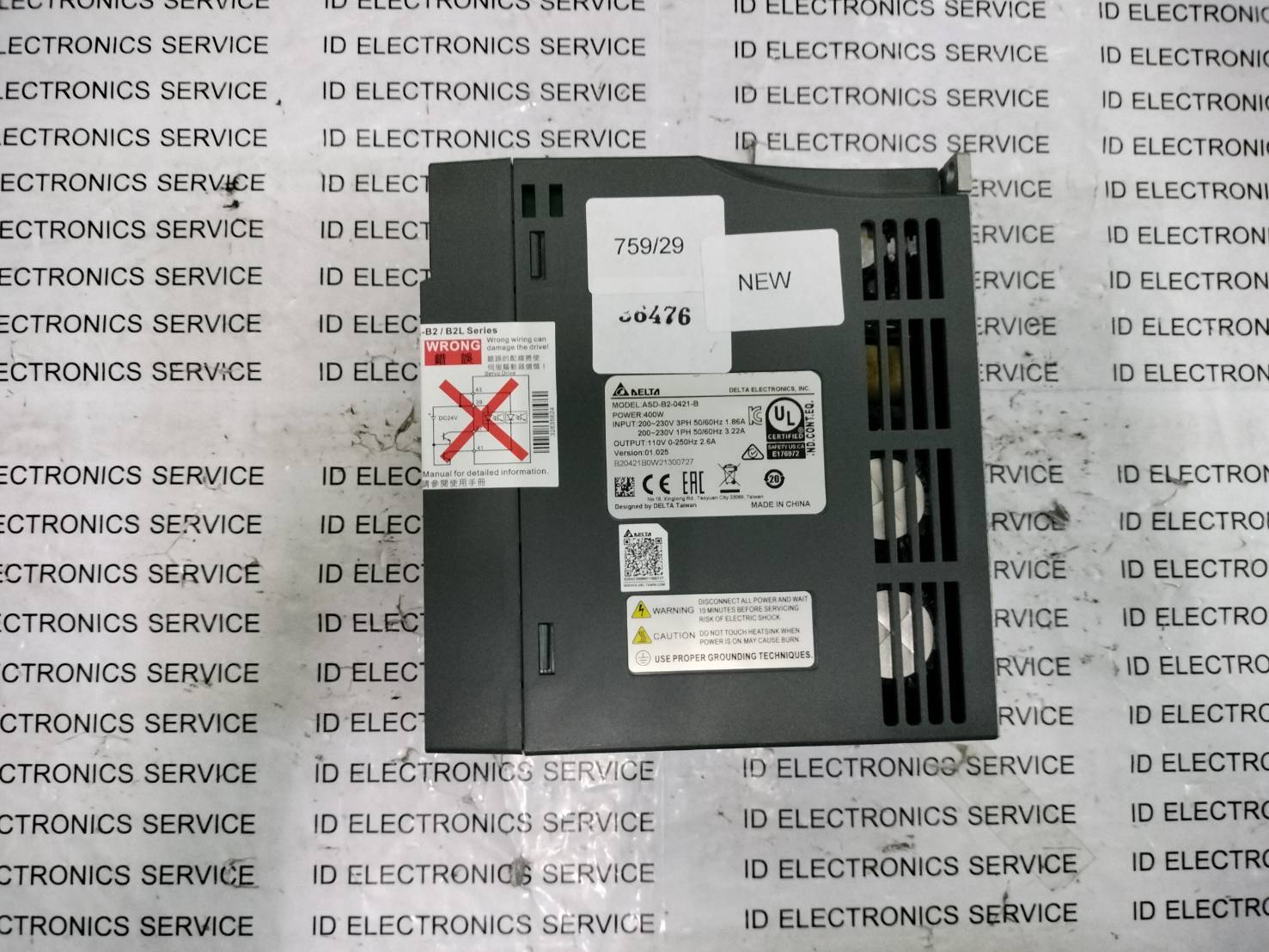 SERVO DRIVE " DELTA " MODEL : ASD-B2-0421-B