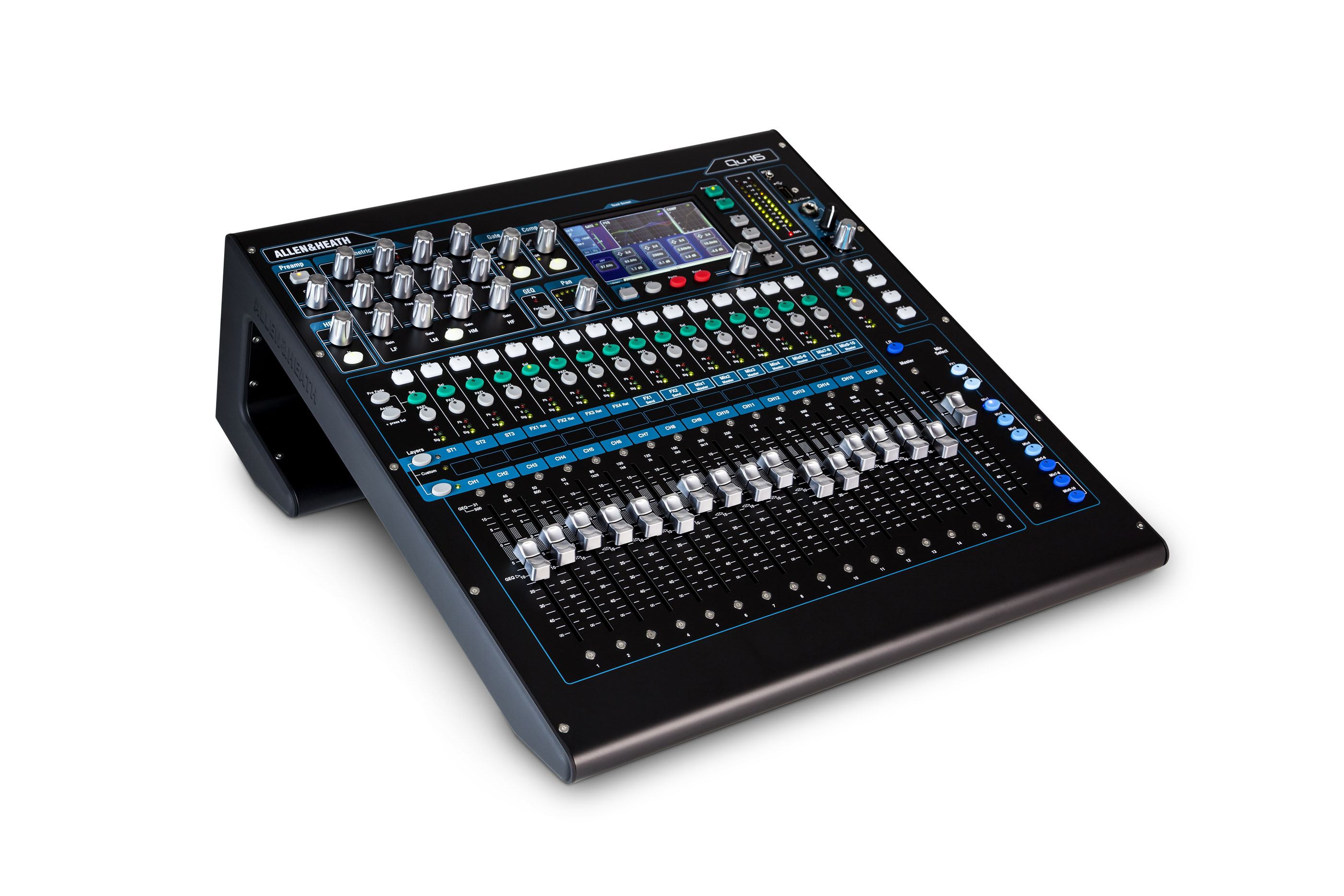 QU-16 Allen & Heath Digital Audio Mixer Rackmountable 22 IN / 12 OUT