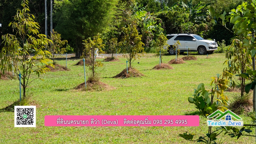 (ติดจอง) ที่ดินนครนายก บ้านสวน พร้อมที่ดิน ขนาด 1 ไร่ 1 งาน วิวภูเขาสวย อยู่ใกล้เขื่อนขุนด่านปราการชล