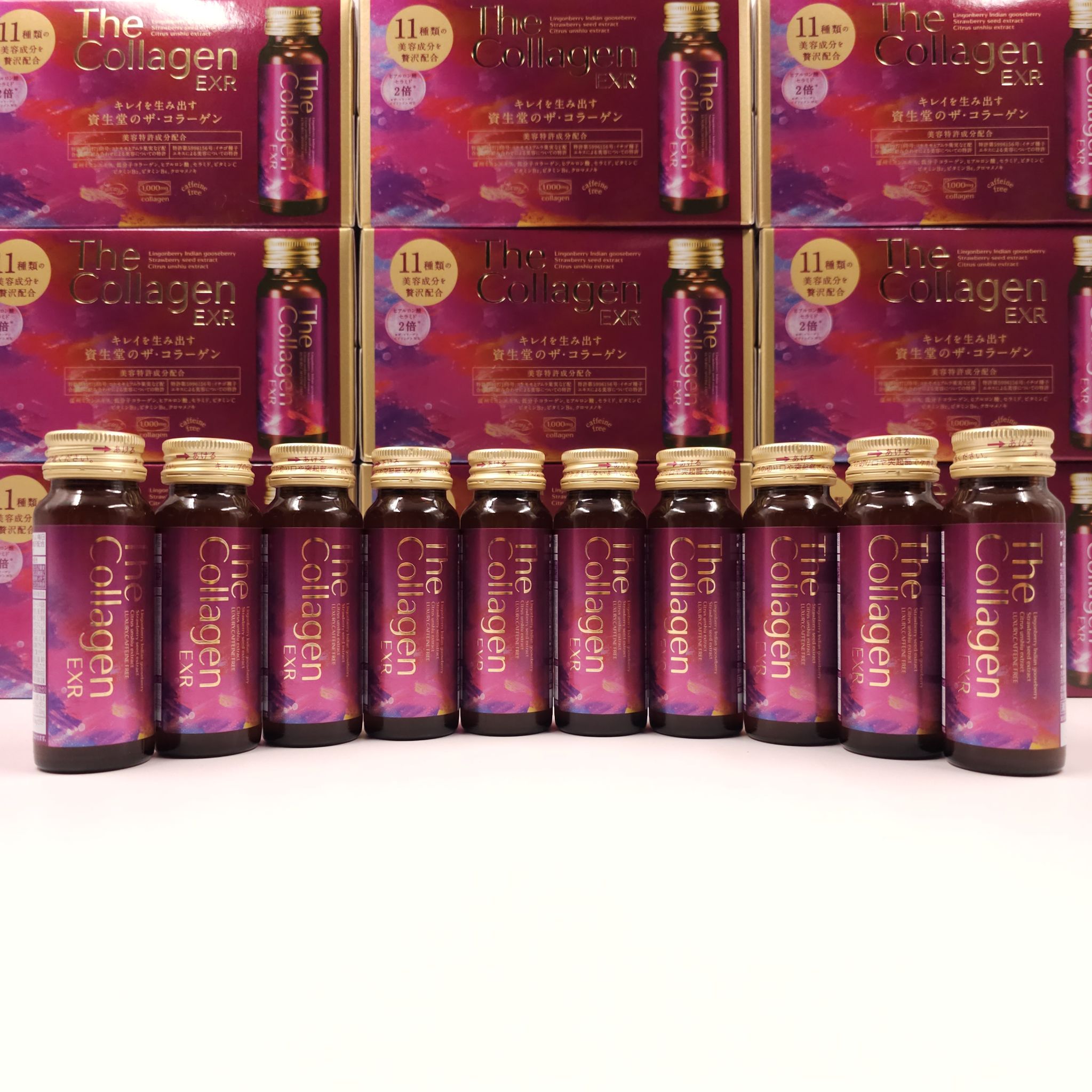 !ลอตใหม่ หมดอายุ 03.2025! เครื่องดื่มคอลลาเจน the collagen exr drink รุ่นฝาทองพรีเมี่ยม