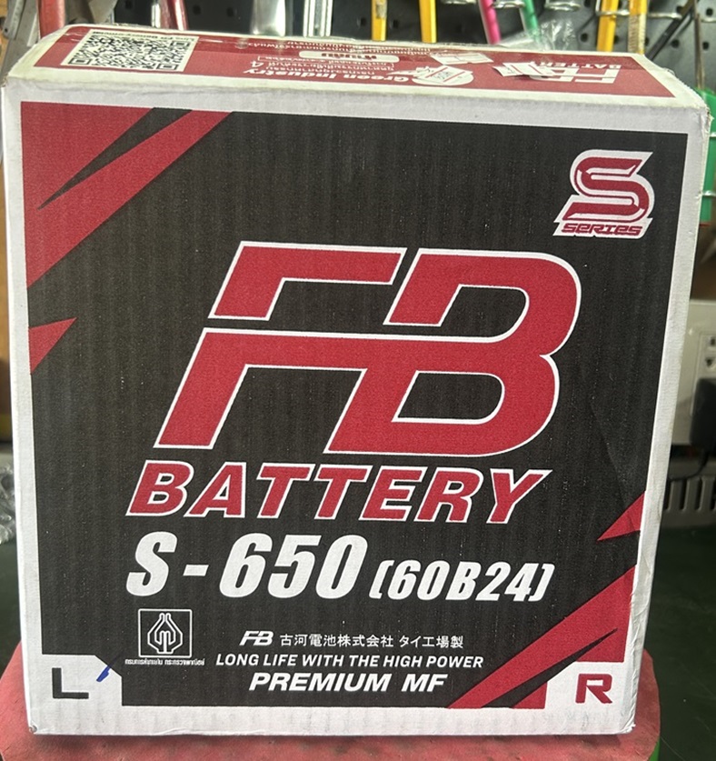 แบตเตอรี่ FB S-650L รหัส 60B24