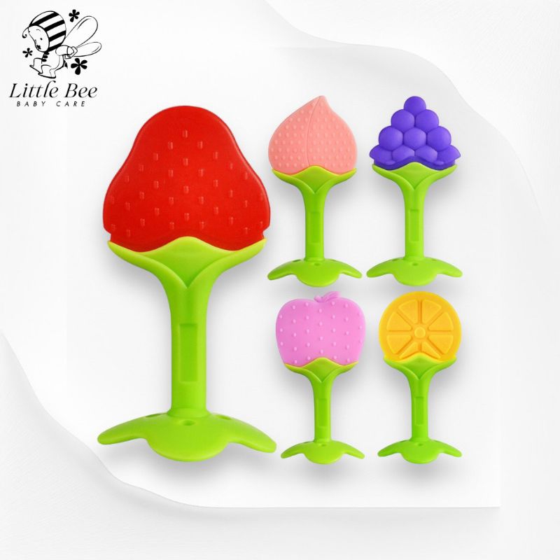 Little Bee [พร้อมส่ง] ยางกัดผลไม้ ยางกัดซิลิโคน มีกล่องเก็บป้องกันฝุ่น - BBTF