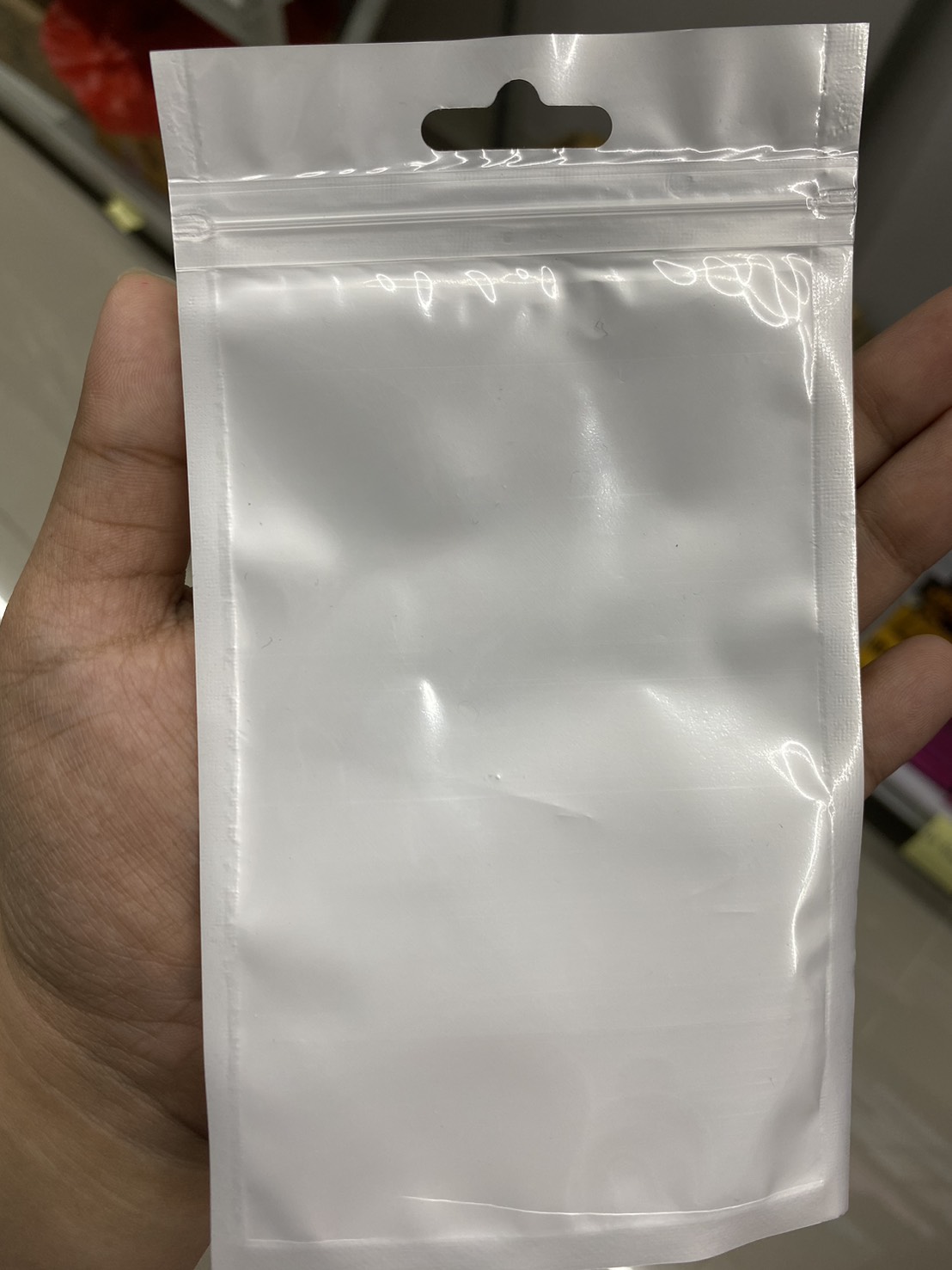ถุงซิปล็อกหลังขาว 3.5x6.5