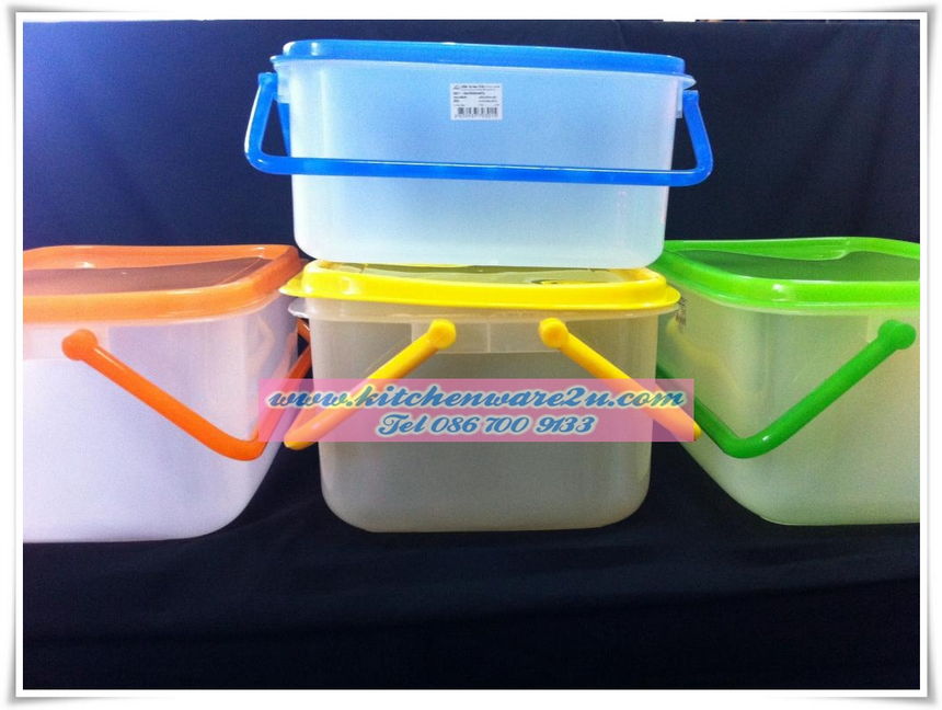 P03613 กล่องหูหิ้วเอนกประสงค์ (วัดขอบนอก 20*29*13 cm) No.822-1 ราคาต่อ 1 โหล : 12 ใบ:เฉลี่ย 55 บต่อใบ