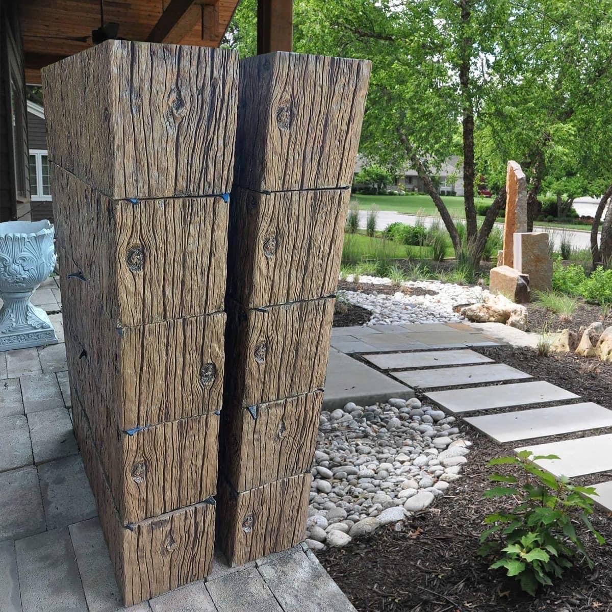 กระถางคอนกรีตลายไม้ เกรดพรีเมียม คุณภาพระดับห้าง ดีไซน์แปลกใหม่ไม่ซ้ำใคร