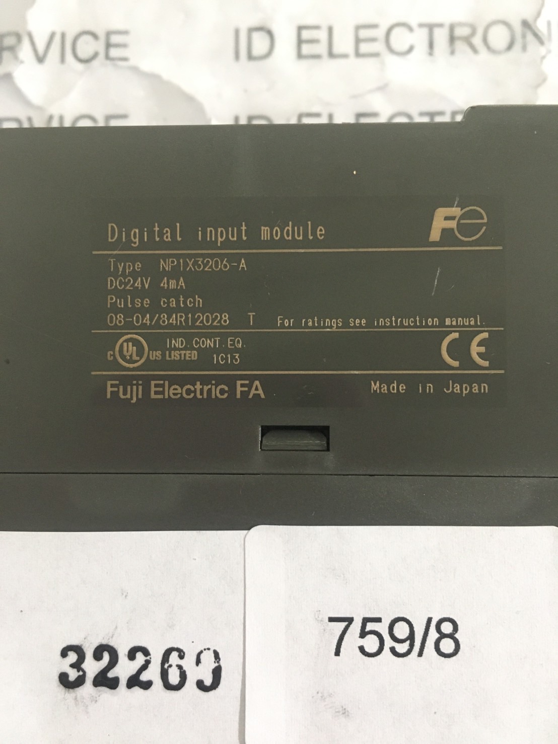 PLC " FUJI " MODEL : NP1X3206-A