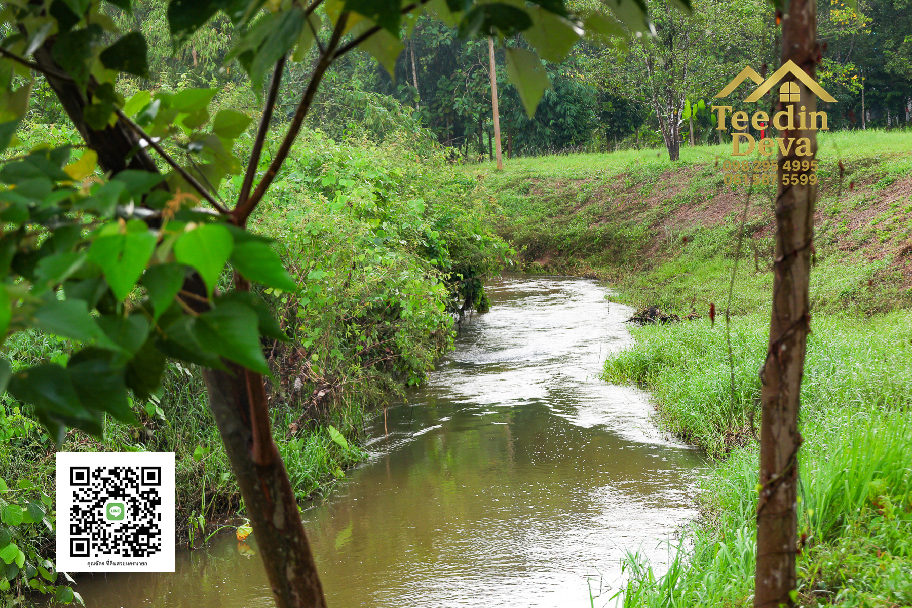 🌿 สร้างบ้านในฝัน วิวเขาใหญ่ ติดริมลำธารธรรมชาติ 237 ตร.ว. ต.หินตั้ง อ.เมือง จ.นครนายก 🌄