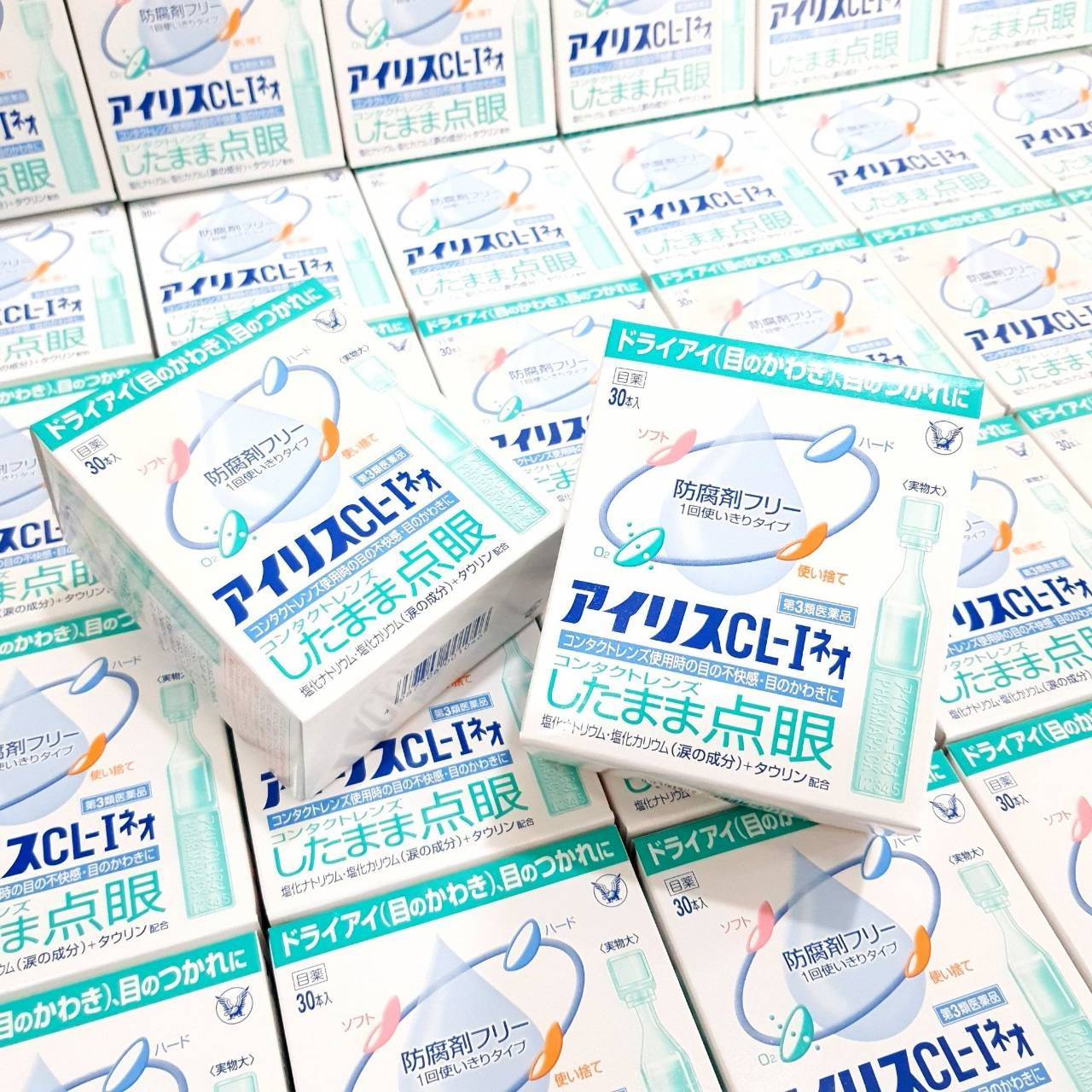 น้ำตาเทียมไร้สารกันบูด TAISHO IRIS CL-I NEO 1 กล่องบรรจุ 30 หลอด