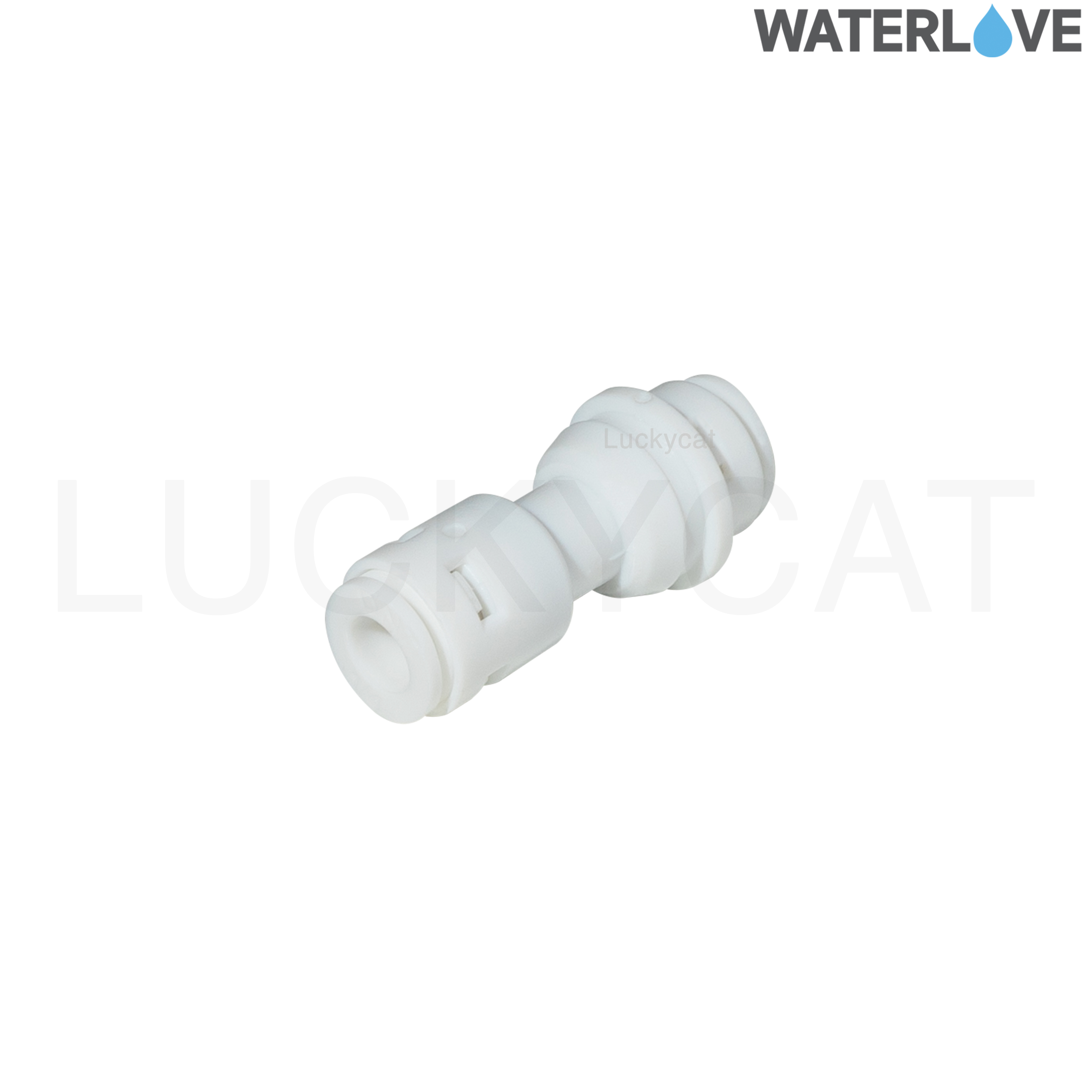 ข้อต่อตรง 2 หุน 1/4'' สำหรับสายน้ำ PE สายเครื่องกรองน้ำ