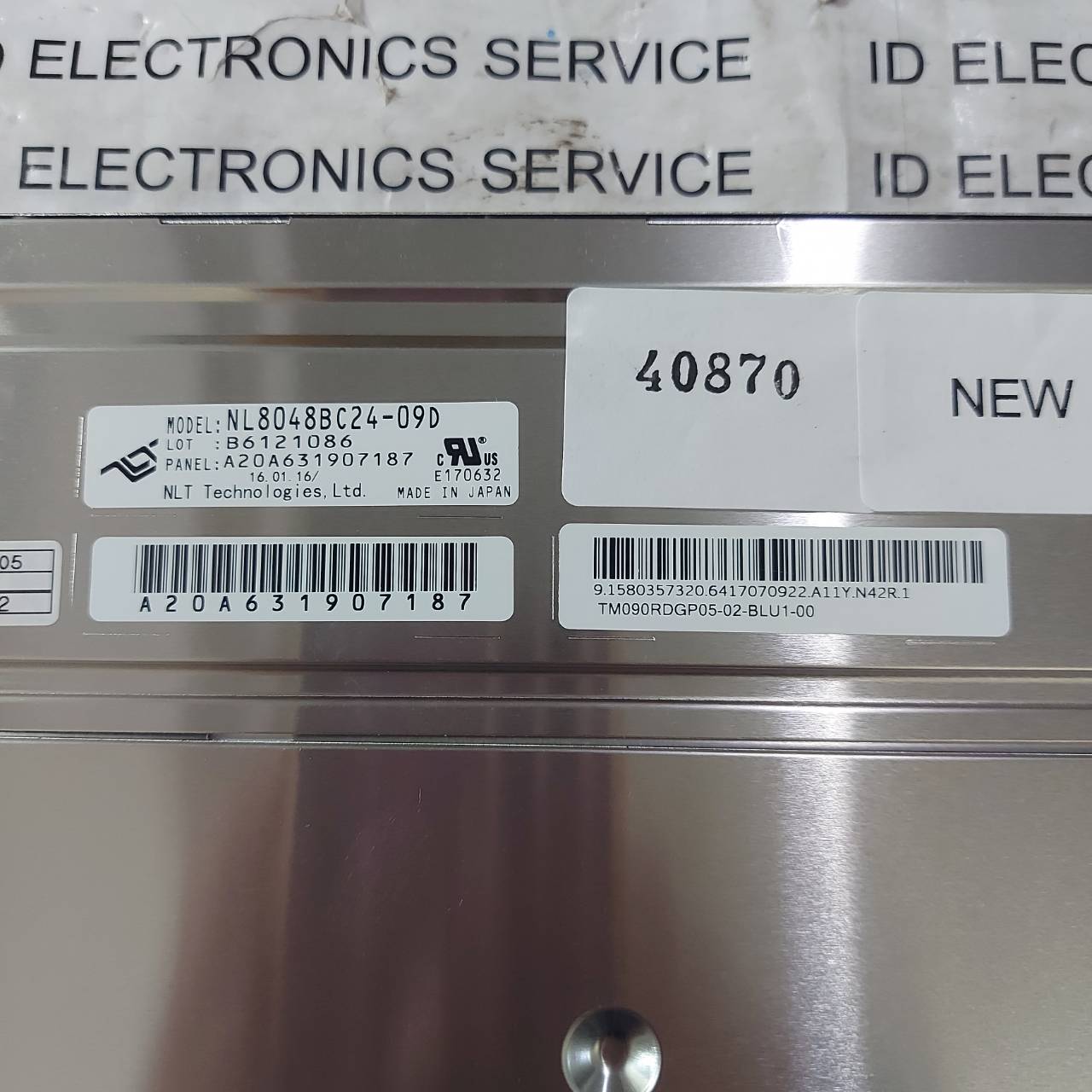 LCD PANEL " NEC " MODEL : NL8048BC24-09D