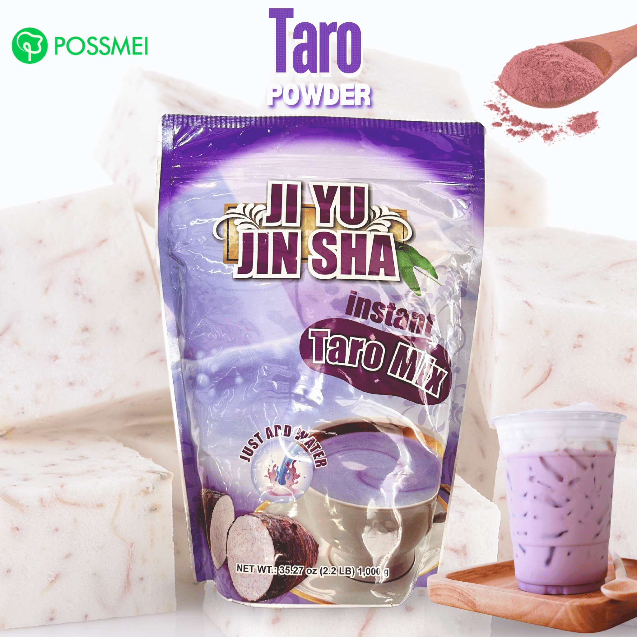 ผงเผือก ตราโพสเม่ Taro Milk Powder ขนาด 1 กิโลกรัม