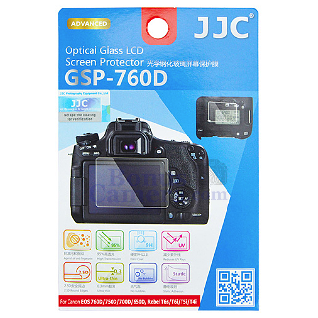 GSP-760D แผ่นกระจกกันรอยจอ LCD แคนนอน EOS 750D,760D,800D,8000D,Kiss X8i,X9i Canon LCD Protector