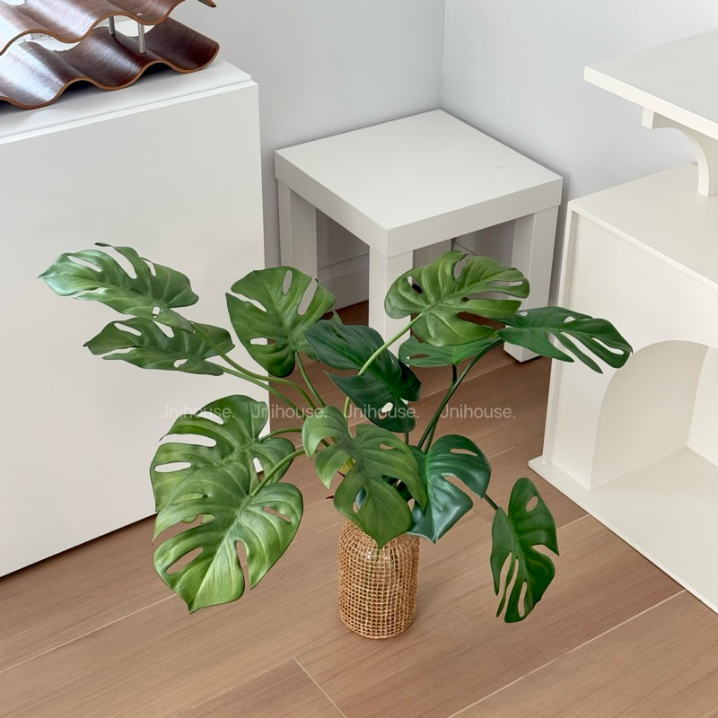 [พร้อมส่ง] Jnihouse : กิ่งมอนสเตร่าประดิษฐ์ (Monstera Plant)(Tree)