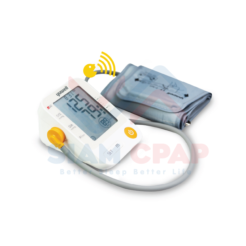เครื่องวัดความดัน Yuwell รุ่น YE-670D (มีเสียงพูดภาษาไทย) ประกันศูนย์ไทย 1 ปี