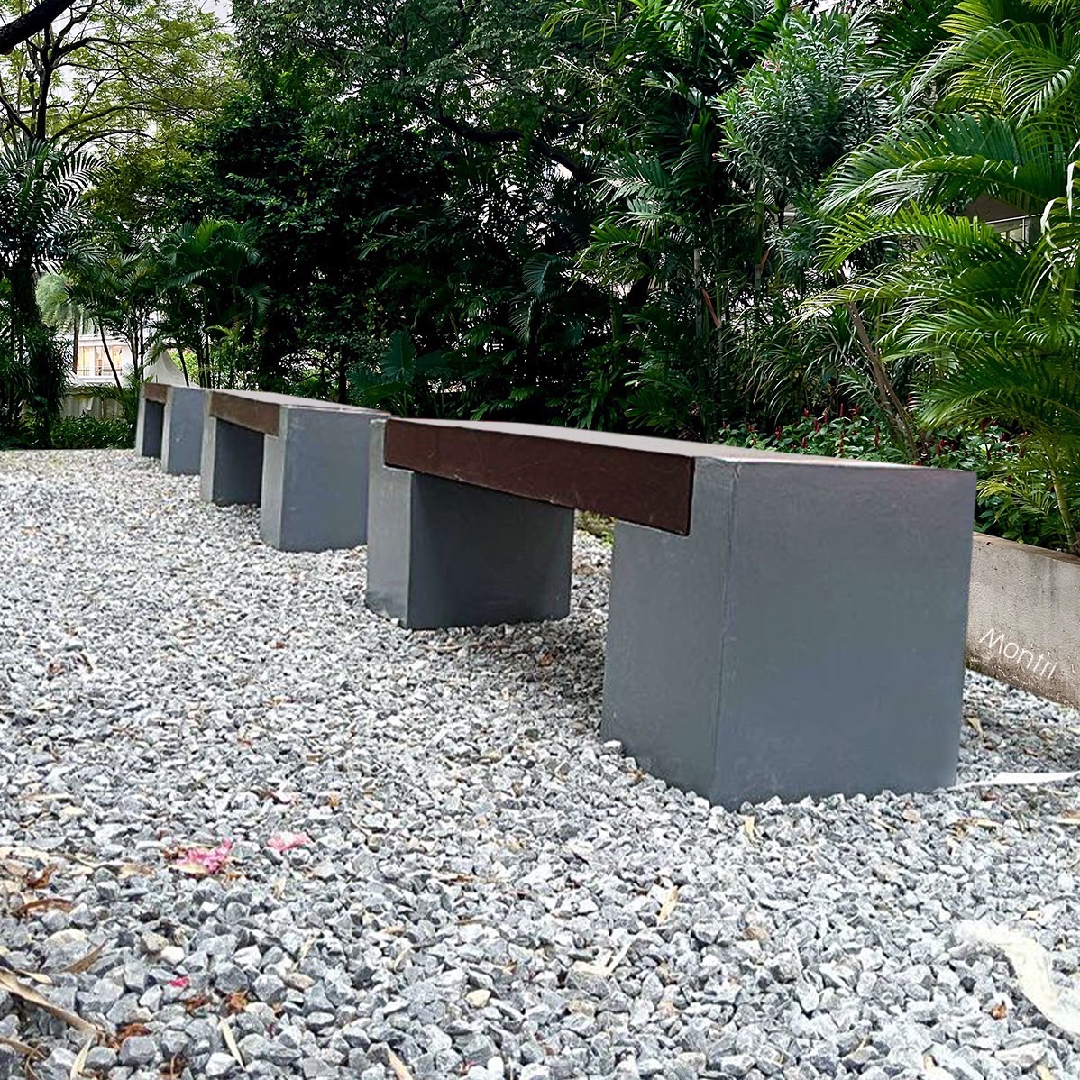 ม้านั่งสนามในสวน ทนทาน สำหรับทุกพื้นที่ ขนาดยาว 120 cm. นั่งได้ 2-3 คน