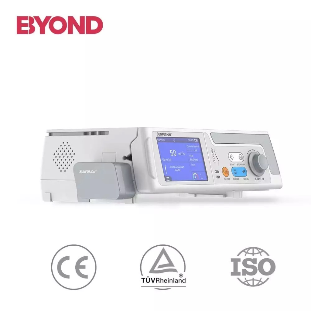 เครื่องควบคุมการให้สารละลายทางหลอดเลือดดำ Infusion pump ยี่ห้อ Beyond รุ่น Sunfusion Serial รับประกันศูนย์ไทย 1 ปี
