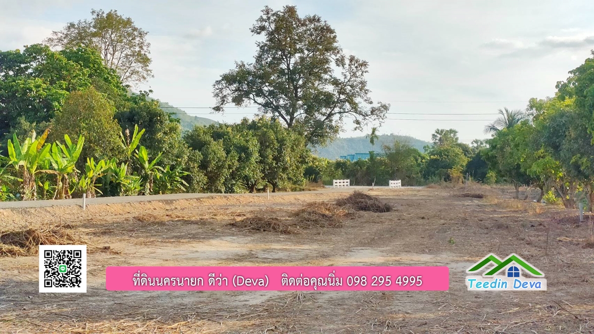 ที่ดินวิวภูเขา แปลงสวย เนื้อที่ 1 ไร่ 3 งาน ด้านหน้าวิวภูเขา ด้านหลังเป็นสวนผลไม้ ต.เขาเพิ่ม อ.บ้านนา จ.นครนายก