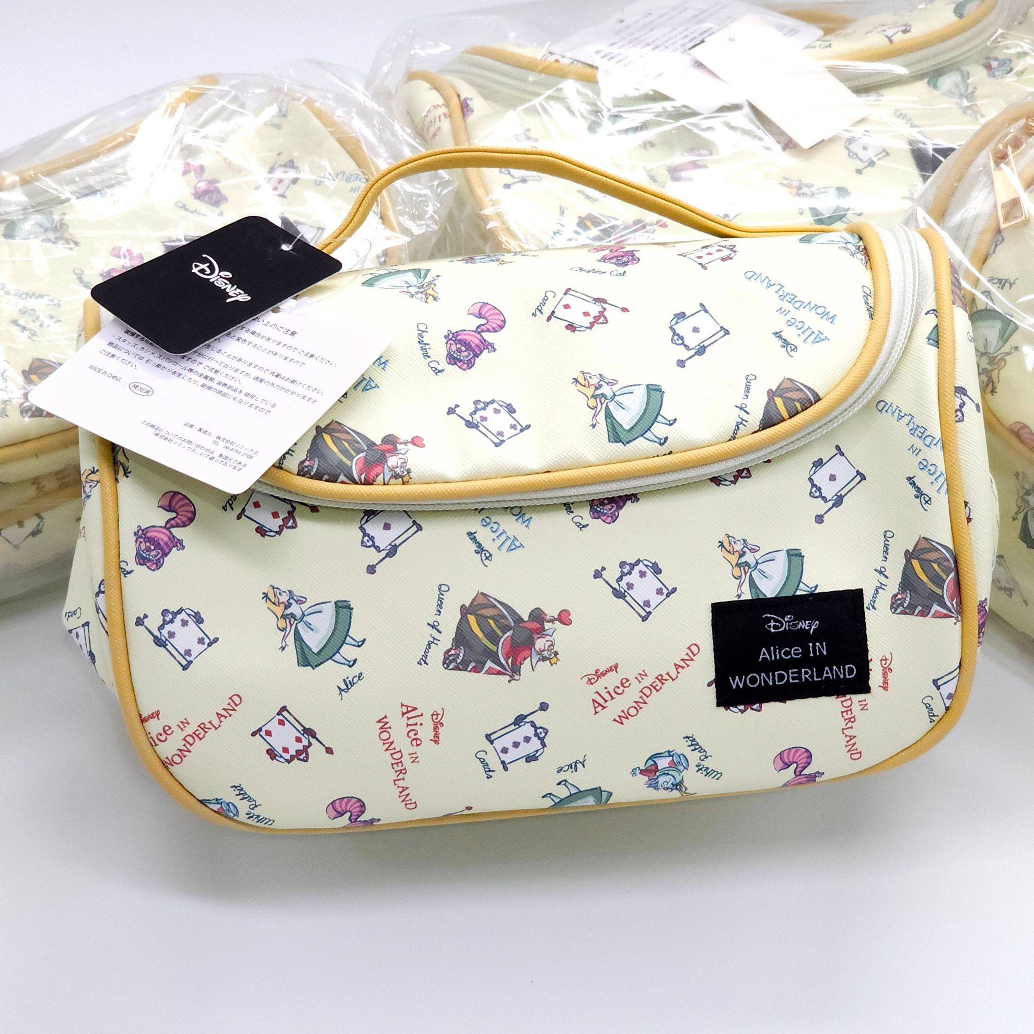 กระเป๋าเครื่องสำอาง Alice In Wonderland ลิขสิทธิ์แท้ Sanrio จากญี่ปุ่น ขนาด 25*15*15 cm