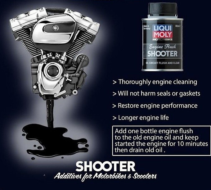 🟦LIQUI MOLY ⏩Motorbike Engine Flush⏪ น้ำยาทำความสะอาดเครื่องมอเตอร์ไซค์ ขนาด 80 ml. และ 250 ml. / ช้างเทอร์โบ