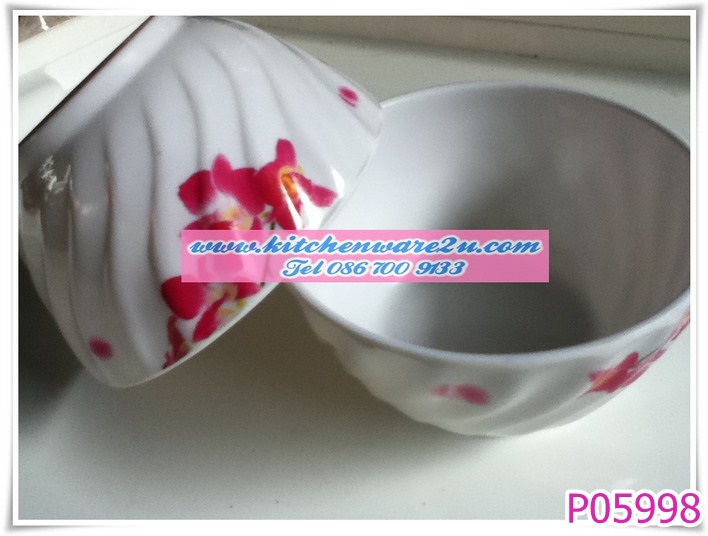 P05998 ชามแบ่งเมลามีน 4 นิ้ว หนา หลากหลายลาย (ราคาส่งต่อ 1 โหล :12 ใบ คลิ๊กที่สินค้าเพื่อดูรายละเอียด)