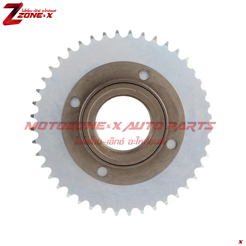 สเตอร์หลังจักรยาน ฟรีวีล Freewheel Scooter Rear wheel T8F 44T 4 hole Sprocket chain drive gear+Freewheel Adapter MOTOZONE-X(โมโตโซน-เอ็กซ์) Part อะไหล่