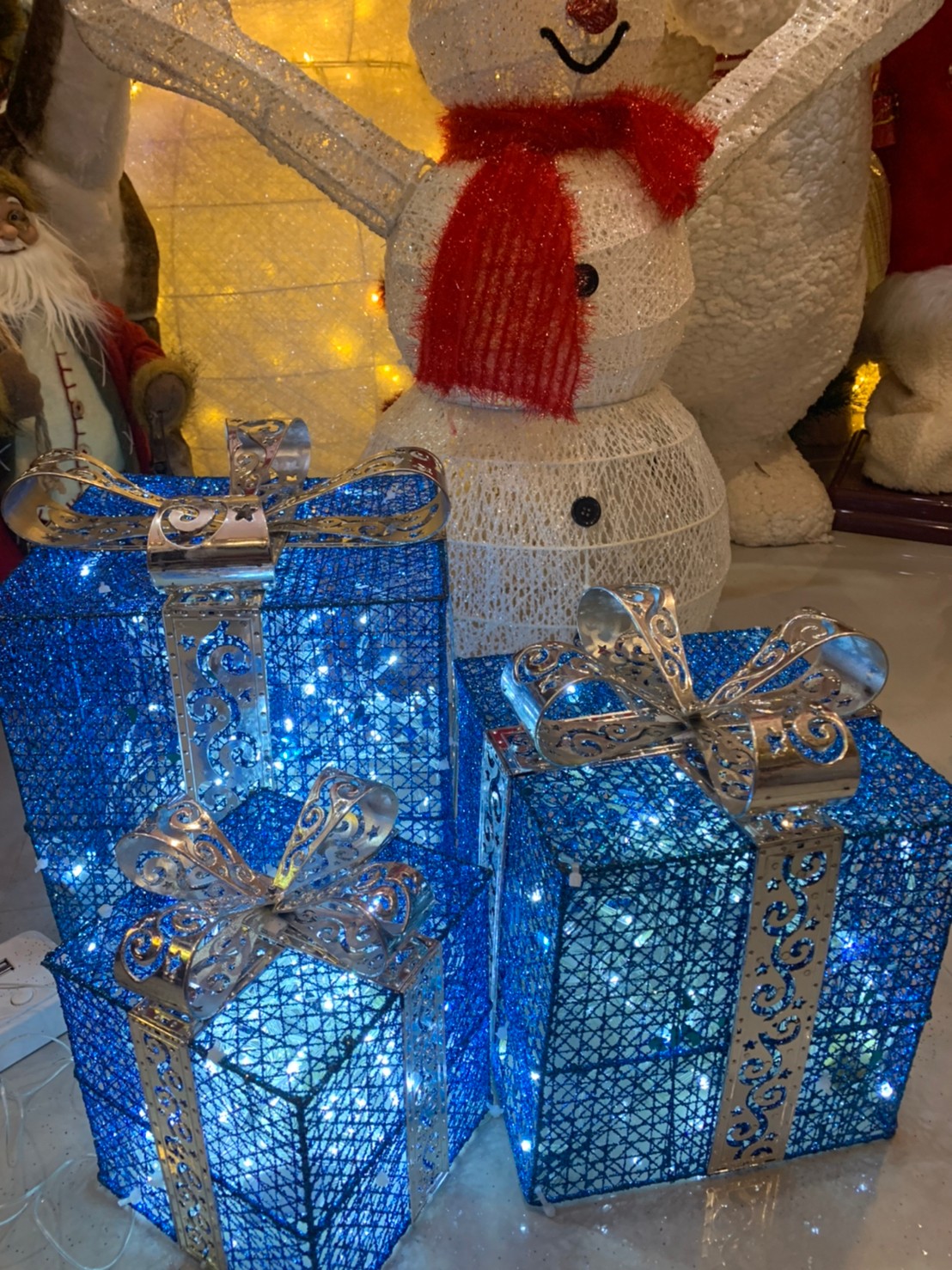 กล่องของขวัญไฟประดับ3ชิ้น